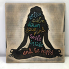 WOODEN YOGA SYMBOL 18.1"x18.1"