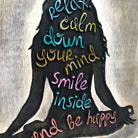 WOODEN YOGA SYMBOL 18.1"x18.1"