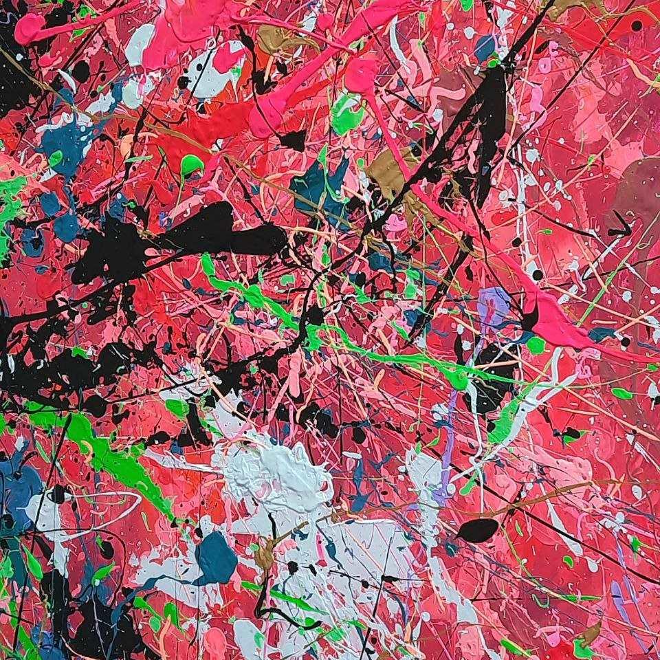 Abstract painting set of 3 TRIPLE SPLASH – Trendgallery.art