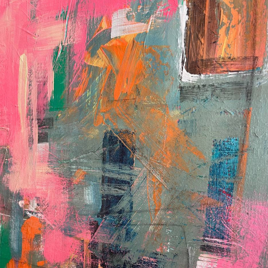 BRASS COLLISION 20"x20"