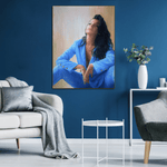 Abstract Woman Portrait Custom Wall Art Female Paintings from Photo Modern Decor for Living Room | PAINTING FROM PHOTO #33