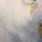 Abstract Painting in Grey, White and Gold Leaf | SOMEWHERE IN THE HEAVEN - Trend Gallery Art | Original Abstract Paintings