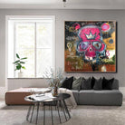 Abstract Original Skull Painting Graffiti Art Unique Abstract Street Art Creative Skull Painting | SKULL - Trend Gallery Art | Original Abstract Paintings