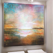 Abstract Landscape Art in Multicolored, Orange and Purple | THE SPOTLESS SHINE