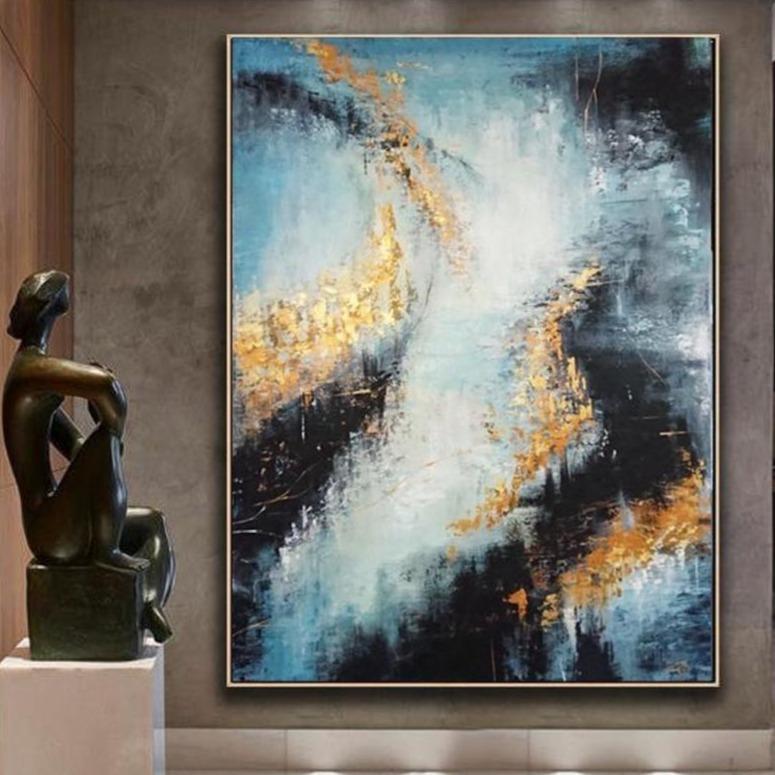 Large Original Painting On Canvas Colorful Painting Canvas Art Abstract Painting On Canvas | AUTUMN HAZE - Trend Gallery Art | Original Abstract Paintings