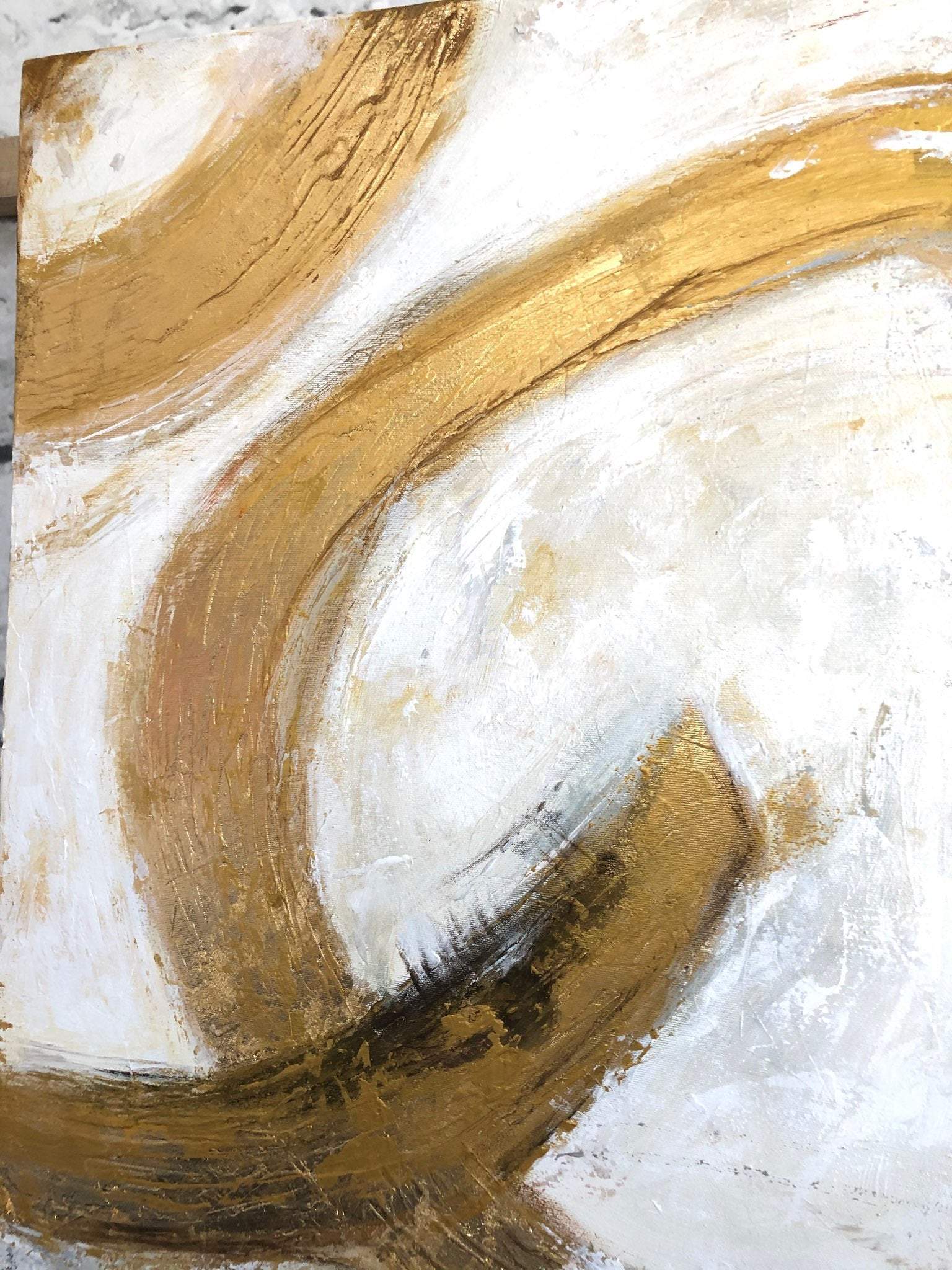 Original Gold Leaf Artwork Abstract Creative Paintings On Canvas Abstr