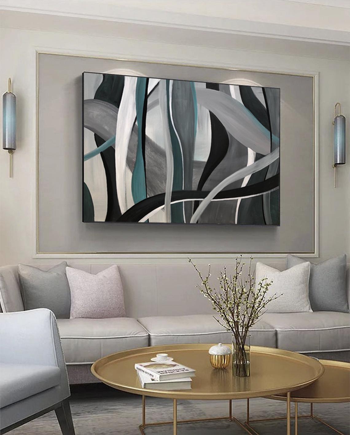 Modern Artwork Original Abstract Painting Large Contemporary Oil ...