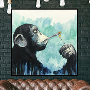 Large Pop Art Wall Art Monkey Paintings On Canvas Pop Art Painting |  SMOKO