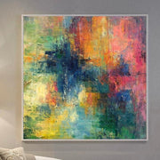 Colorful Abstract Paintings On Canvas In Bright Сolors Art Modern Fine Art Vivid Art Pastel Colors Handmade Artwork | BRIGHT BLOOM