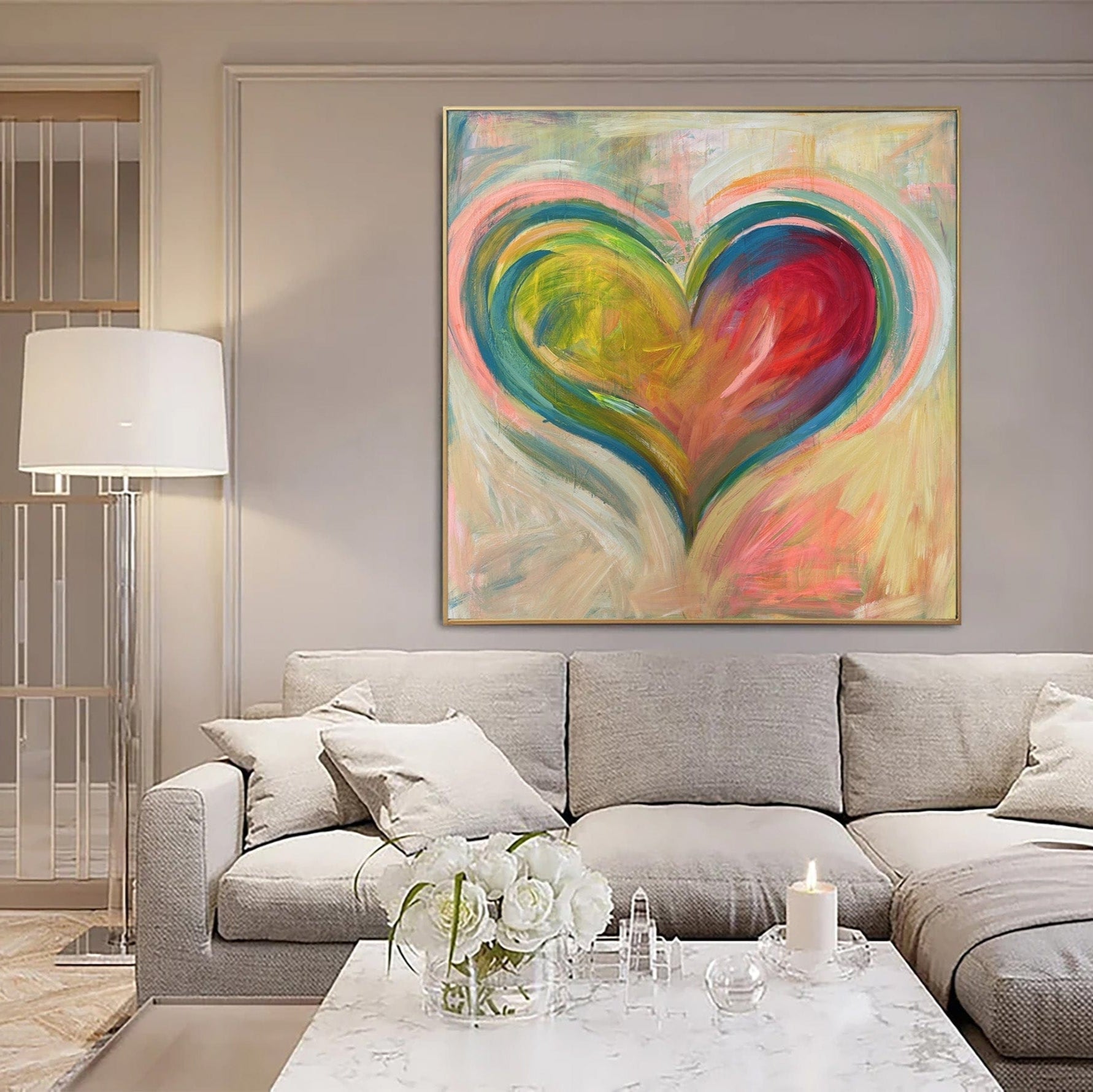 Easy Heart Abstract Drawings
