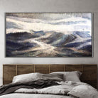 Large Abstract Painting Original Mountain Gray Acrylic Art On Canvas | GREAT MOUNTAINS - Trend Gallery Art | Original Abstract Paintings