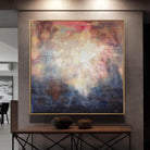 Colorful original abstract painting ALLURING ABYSS Unstretched