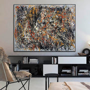 Jackson Pollock Style Painting Style Paintings On Canvas Abstract Expressionism Painting Colorful Artwork Modern Hand-Painted Art | BLOSSOMING DREAMS - Trend Gallery Art | Original Abstract Paintings
