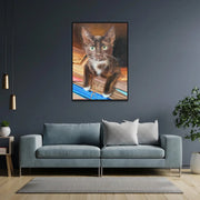 لوحات مخصصة للقطط من الصورة الأصلية للحيوانات جدار الفن التجريدي للحيوانات الأليفة لغرفة المعيشة | الرسم من الصورة رقم 71