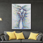 Extra Large Artwork For Wall Couple Painting Love Paintings On Canvas Romantic Wall Art Original Sexy Painting Abstract Painting | ANONYMOUS COUPLE