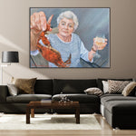 لوحات تجريدية للمرأة وسرطان البحر من الصورة الأصلية لتزيين الجدران الجدارية لغرفة المعيشة | الرسم من الصورة رقم 64