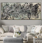 Jackson Pollock Style Paintings On Canvas Original Abstract Modern Fine Art Wall Art Handmade Art | GHOSTLY VISION