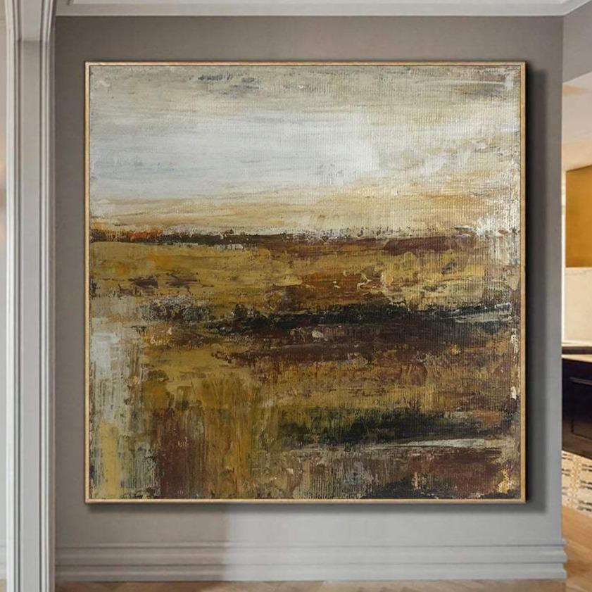 Brown Abstract Painting