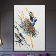 Modern Ballerina Painting Abstract Oil Artwork Dancer Impasto Painting Oversized Ballerina Painting Abstract | BALLERINA KATHERINE
