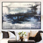Abstract Painting in Black and White | WATER REFLECTION