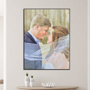 Original Wedding Paintings from Photo Family Artwork Couple in Love Colorful Decor for Bedroom | PAINTING FROM PHOTO #62