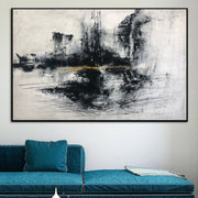 Black And White Abstract Painting Luxury Painting Large Wall Art Original Unique Painting Office Decor Acrylic Art | LEISURE COLORS - Trend Gallery Art | Original Abstract Paintings