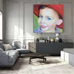 لوحات الطفل الأصلية من صور مجردة ديكور الأسرة الملونة الصبي لغرفة النوم | الرسم من الصورة رقم 72
