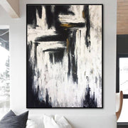 Abstract painting in Black and White | STREET VIEW