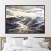 جبال ألاسكا رمادي لوحة المناظر الطبيعية اللوحة على قماش | GREAT MOUNTAINS