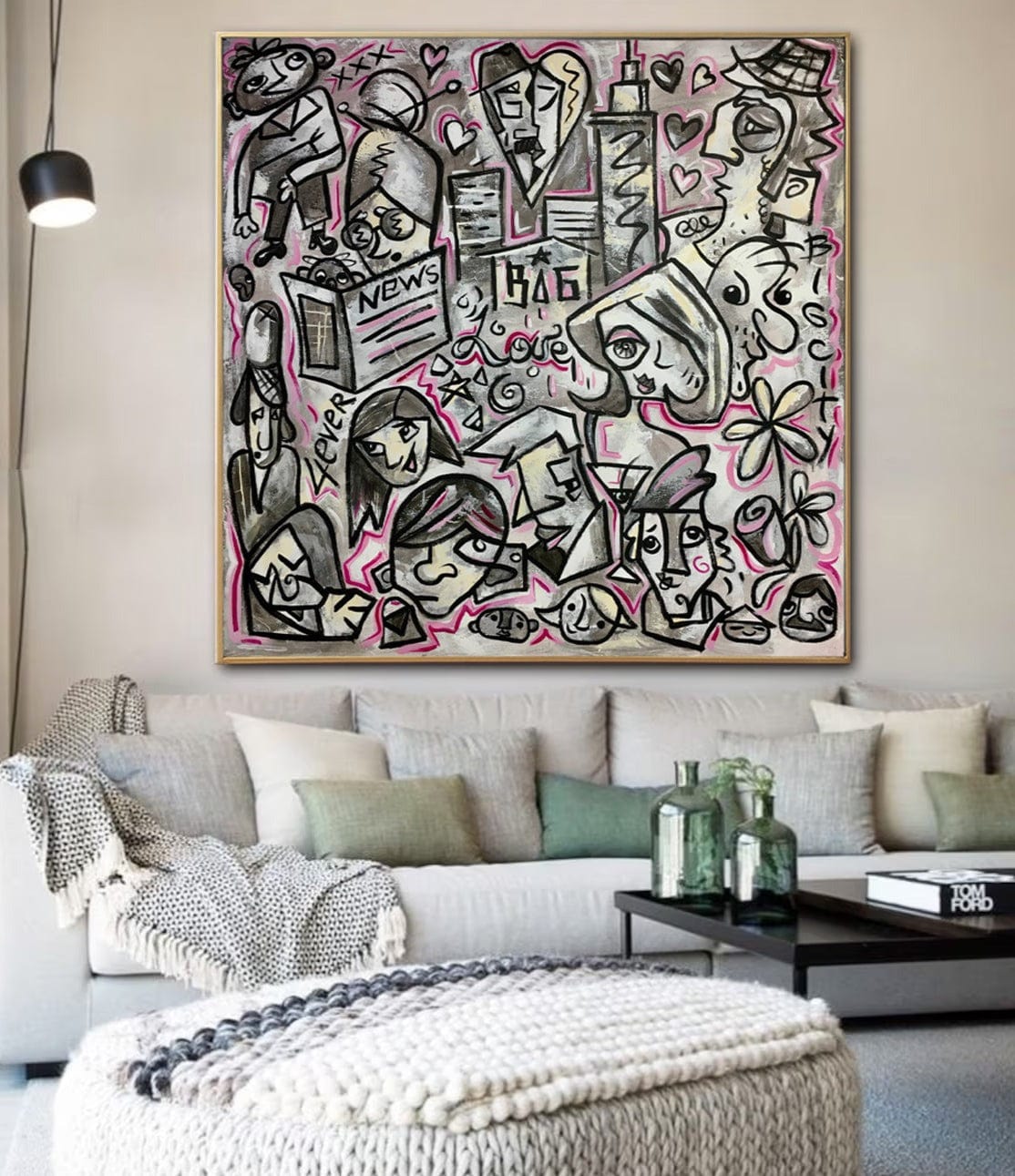 Jeff Koons - Artwork: Backyard: inkjet on canvas.