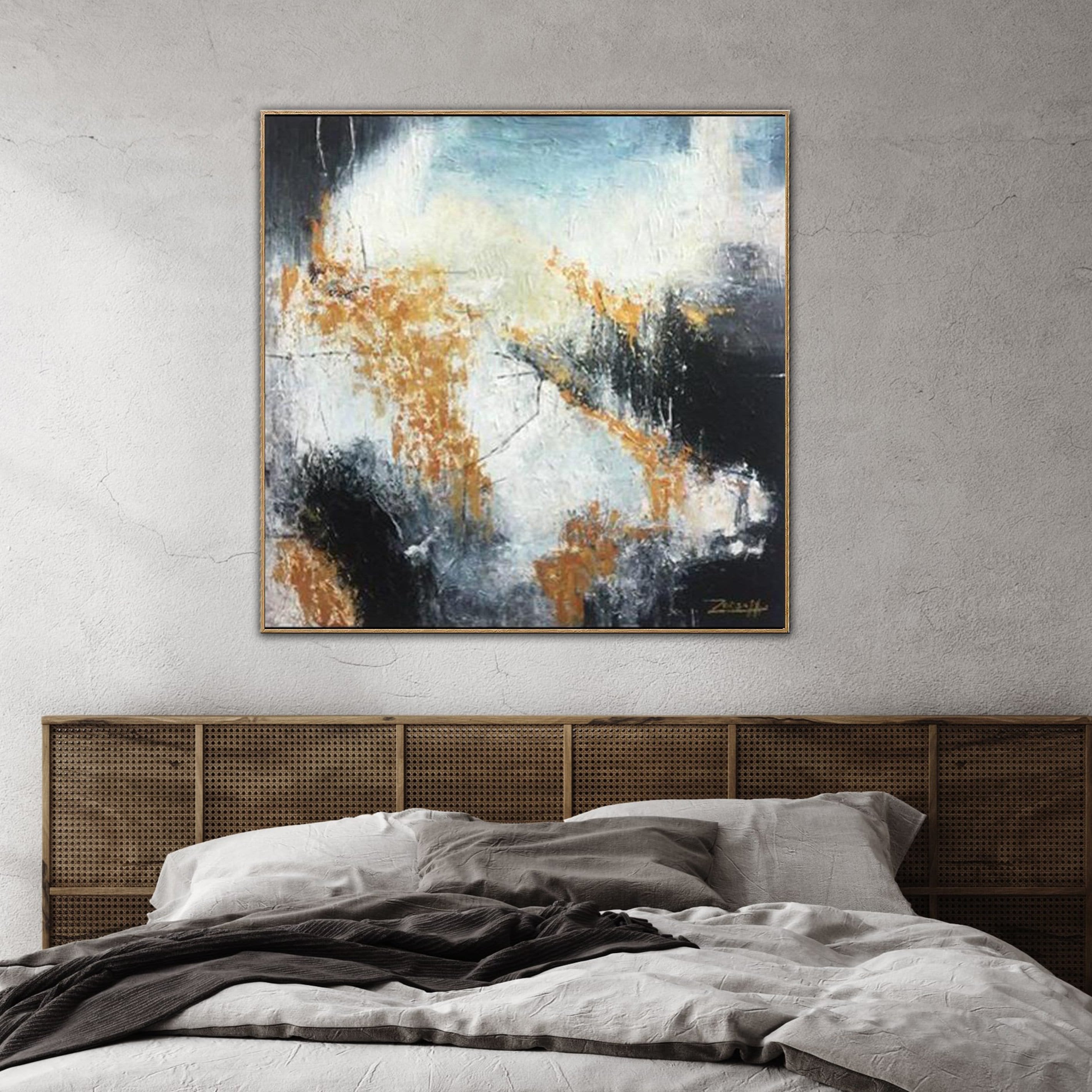 Abstract Painting Original Large Oversized Wall Art | AUTUMN MEMORY - Trend Gallery Art | Original Abstract Paintings