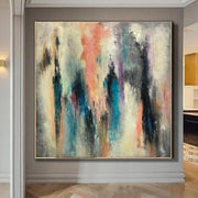 الأصلي لوحة كبيرة ملونة جدار الفن النفط قماش اللوحة النفط غرفة المعيشة الفني ديكور لوحة سكين اللوحة | DREAMS COME TRUE