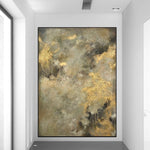 Abstract Gold Painting Large Abstract Painting on Canvas Modern Oil Painting Original Minimalist Art Abstract Art | LIQUID GOLD