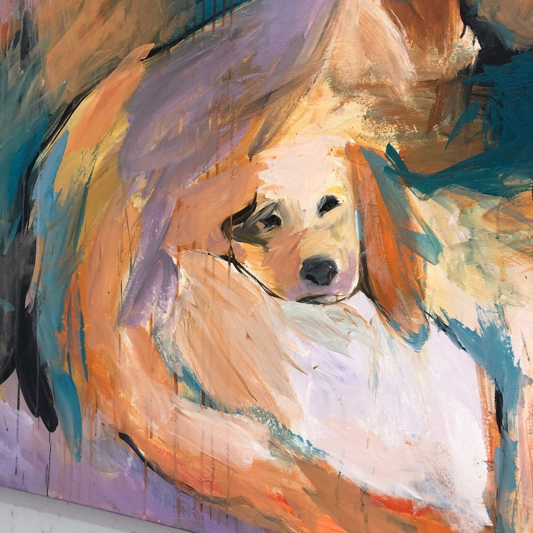 Abstract Dog Art