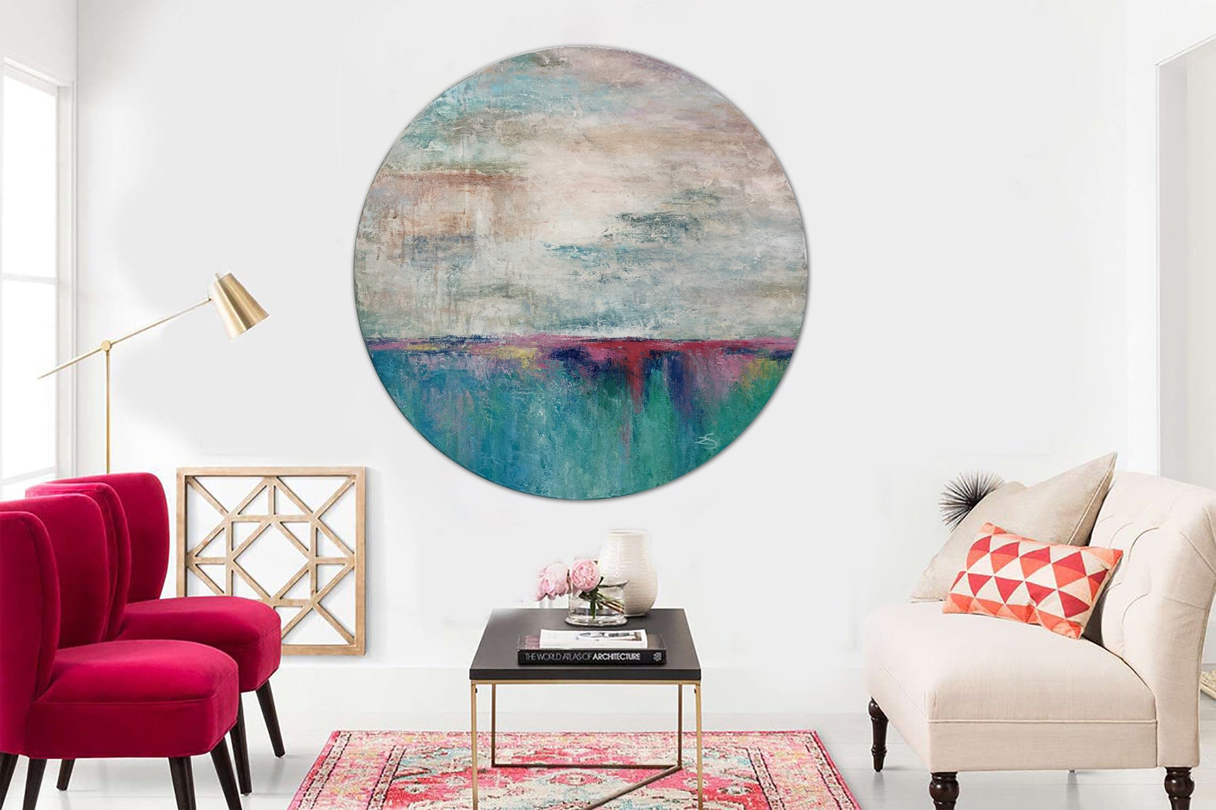 Round Canvas Paintings The Timeless Charm Of Circular Art round-canvas-paintings-the-timeless-charm-of-circular-art