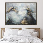 Extra Large Oil Painting Large Canvas Wall Art Blue And Gold Abstract Painting Original Wall Art | SOMEWHERE IN THE HEAVEN - Trend Gallery Art | Original Abstract Paintings