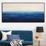 لوحات المناظر البحرية التجريدية الأصلية على قماش المحيط الاكريليك البحر جدار الفن المحيط الفن الجميل | ENDLESS OCEAN