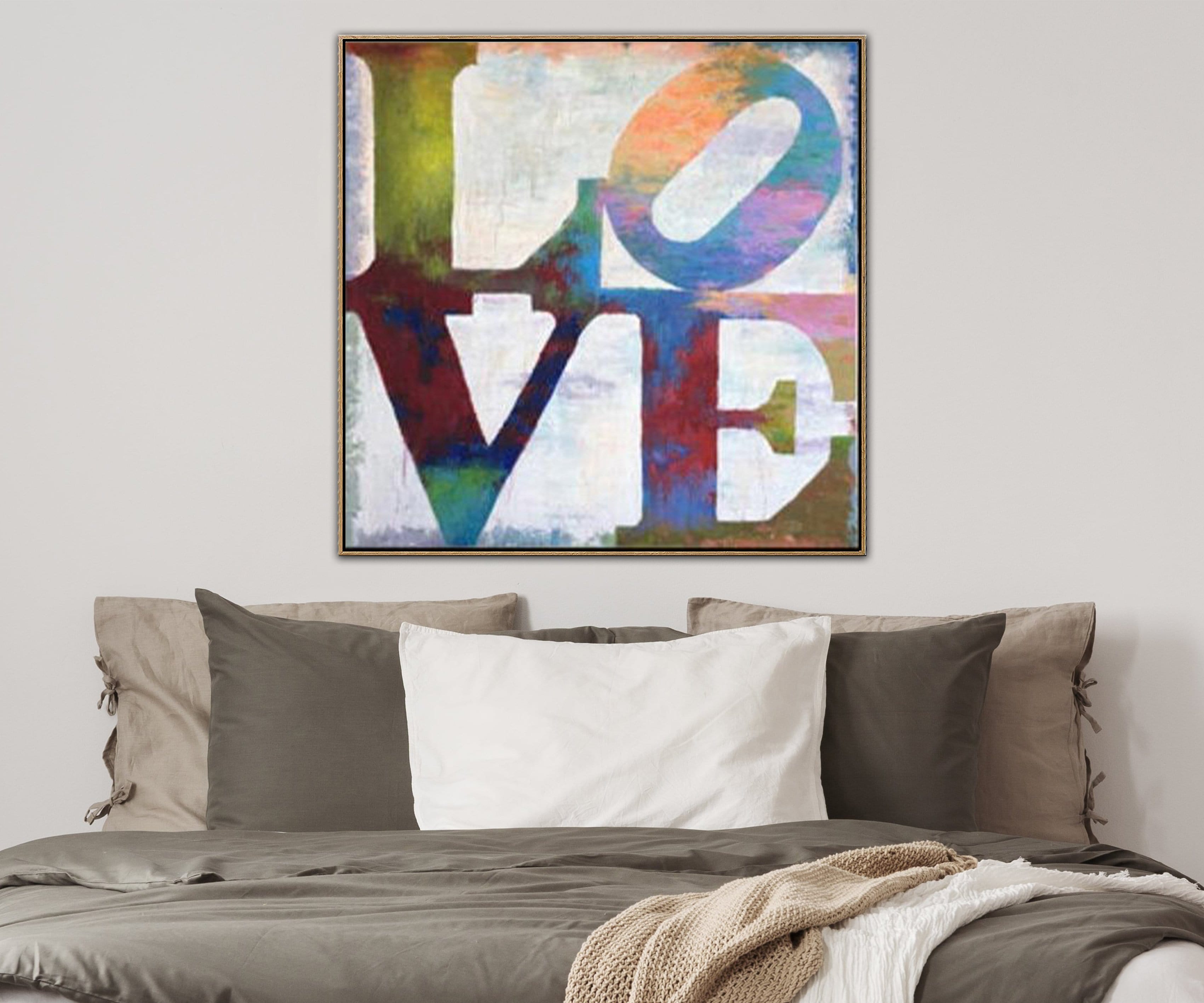 Large Original Abstract Painting Love Art Couple Romantic Wall Art | FALL IN LOVE - Trend Gallery Art | Original Abstract Paintings