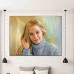 Abstract Woman Custom Paintings from Photo Original Wall Art Female Oil Painting for Living Room Decor | PAINTING FROM PHOTO #27