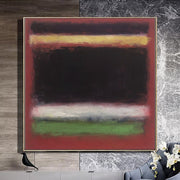 Mark Rothko Style Canvas Art Abstract Expressionist Paintings On Canvas Modern Fine Art Textured Handmade Wall Art Mark Rothko Style Painting | DARK REFLECTION