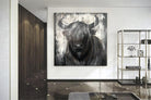 Large Abstract Bull Painting Animal Wall Art | BULL - Trend Gallery Art | Original Abstract Paintings