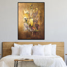 Abstract Original Painting Gold Painting Acrylic Painting On Canvas | GOLDEN ELEGANCE - Trend Gallery Art | Original Abstract Paintings