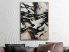 Abstract Black And White Painting Abstract Wall Art Modern Brown Artwork Original Mountains Painting Mountains Canvas Art Fine Art | ICE DRIFT 40"x30" - Trend Gallery Art | Original Abstract Paintings