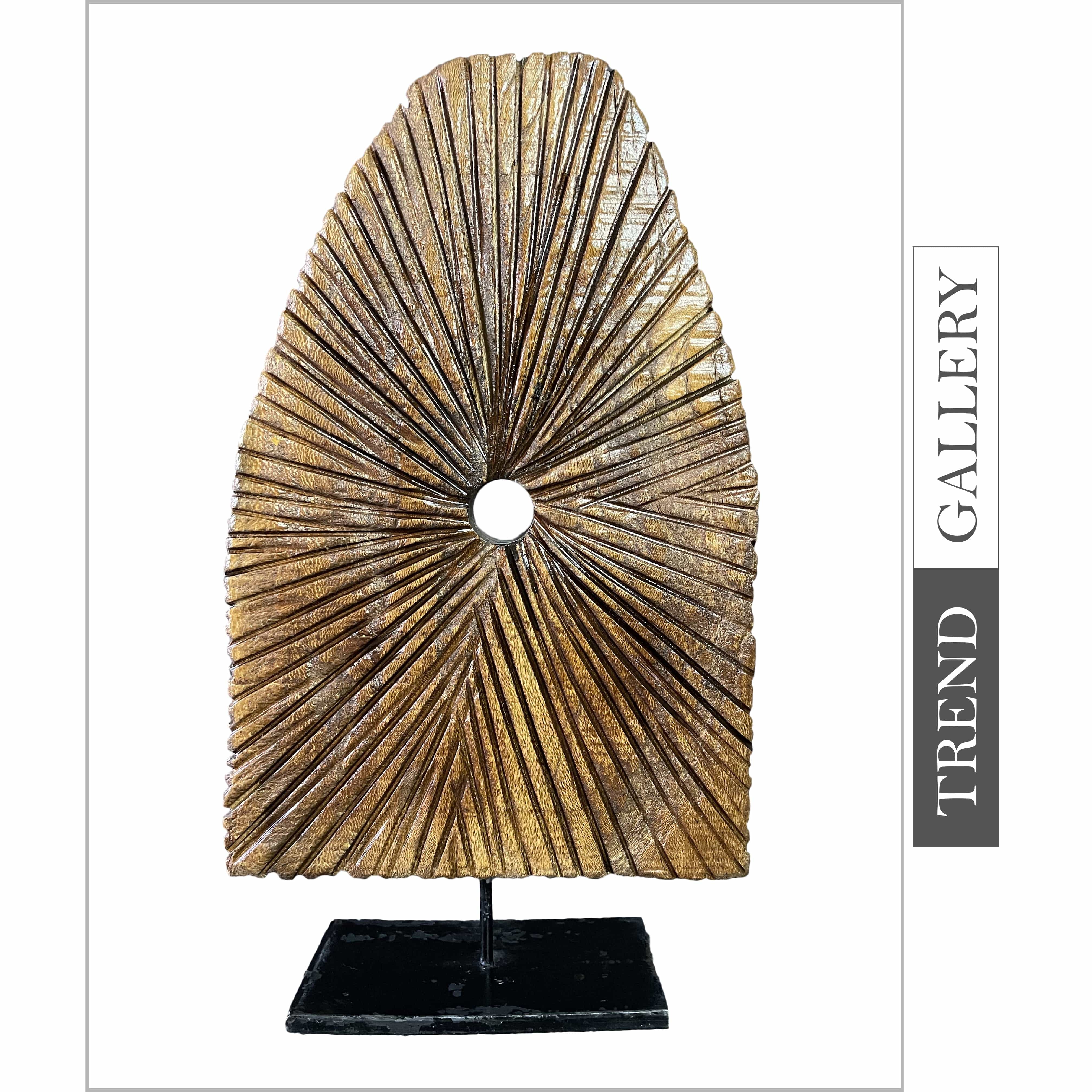 Abstract Wood Sculpture Art Wood Statue Hand Carved Art Modern Sculpture Table Desktop Art | THREADS OF FEELINGS 22.4"x10.6" - Trend Gallery Art | Original Abstract Paintings