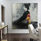 Abstract Geisha Paintings On Canvas Japanese Art Figurative Painting Original Acrylic Wall Art Geisha Portrait | GEISHA - Trend Gallery Art | Original Abstract Paintings