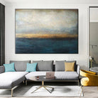 Abstract Painting Blue Painting Gray Painting Ocean Painting Sunset | WATERSCAPE - Trend Gallery Art | Original Abstract Paintings