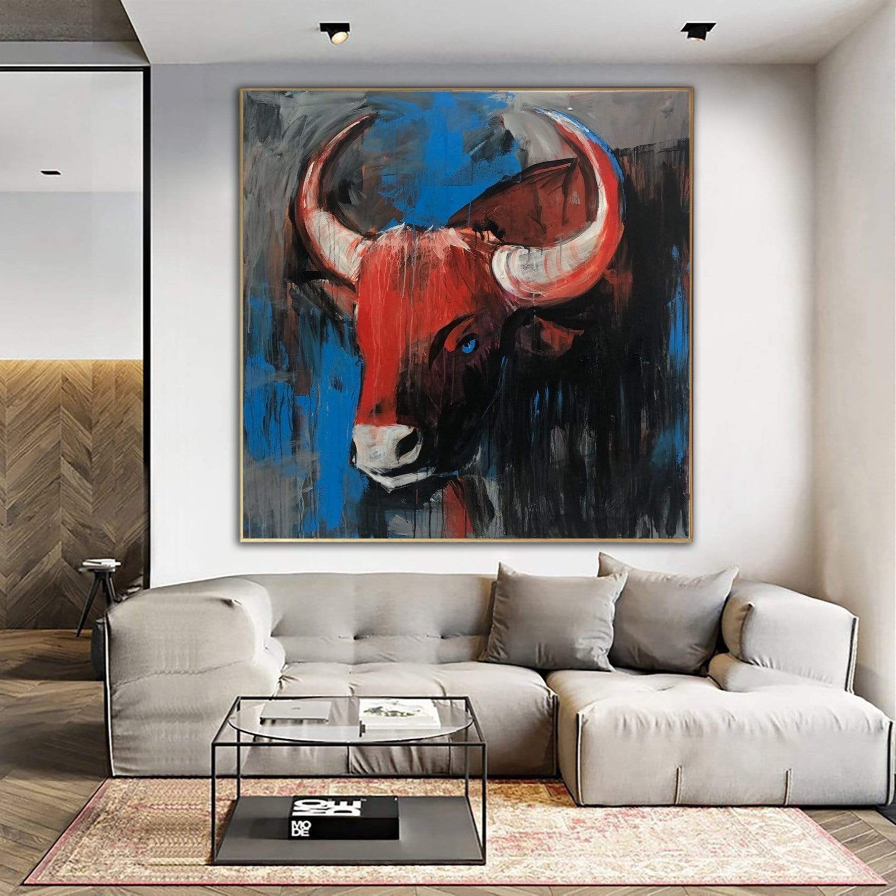 RED COW 40"x40"