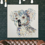 كبير الفن المعاصر كوالا الدب الرسم على قماش الاكريليك مجردة جدار الفن | KOALA BEAR