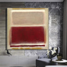 Mark Rothko Style Original Abstract Fine Art Beige And Red Paintings On Canvas Modern Acrylic Rothko Style Art | MYSTERIOUS WAYS - Trend Gallery Art | Original Abstract Paintings