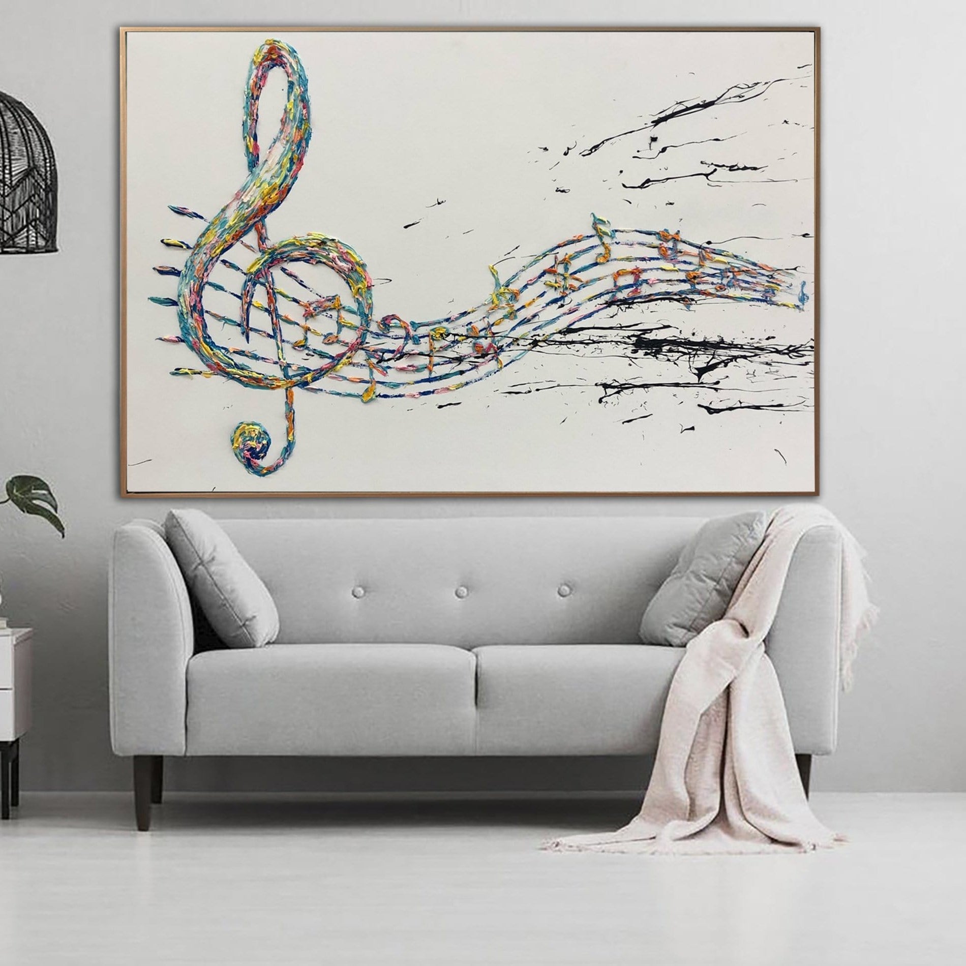 Abstract Art Music Notes Paintings